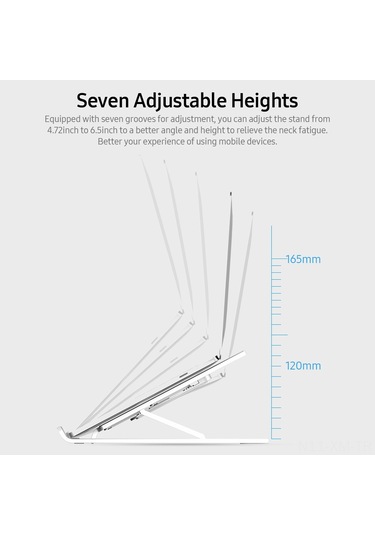 Ximistore9 7 Kademeli Ayarlanabilir Taşınabilir Dizüstü Standı - 16 İnç Altı Bilgisayarlar İçin