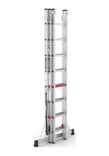 Çağsan TS175 3x8 Basamaklı Triocombi Üç Parçalı Çok Amaçlı Merdiven