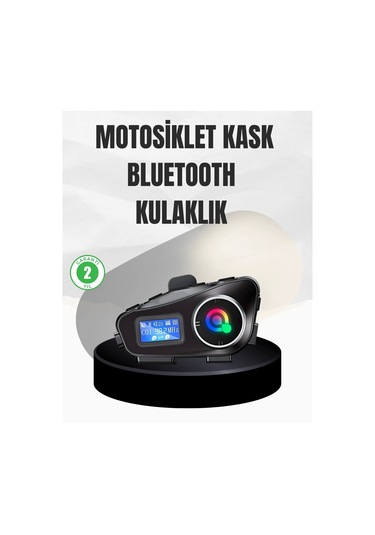 Su Geçirmez Bluetooth 5.3 Kask Kulaklığı 1000mah Bataryalı