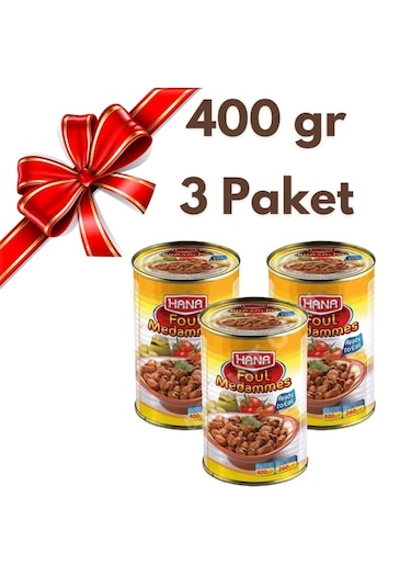 Hana Haşlanmış Kuru Bakla 3 x 400 G