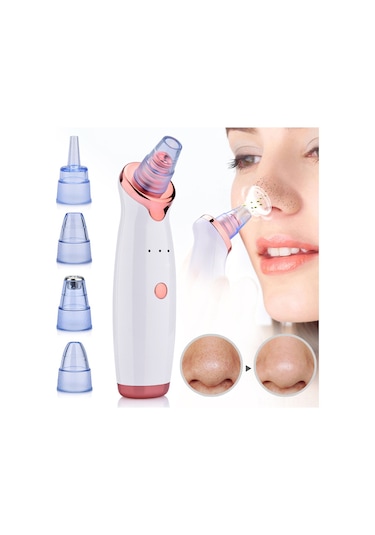 Hangfox Evcil Cilt Bakımı Elektrikli Siyah Nokta Çıkarıcı - 3 Seviye Ayarlı, 5 Emme Ucu Ve 5'li İğne Seti İle Derin Pore Temizleyici Cilt Bakımı Aleti