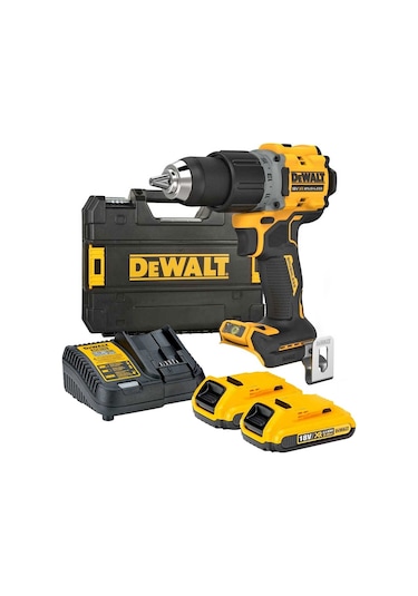 Dewalt DCD800D2T 18V 2.0AH Li-ion Kömürsüz Çift Akülü Darbesiz Matkap