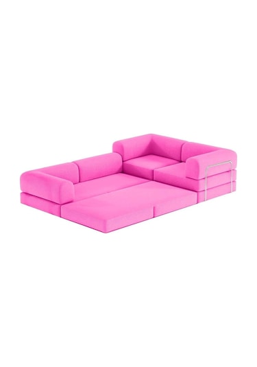 Modüler Legom L Koltuk Fuşya