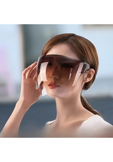 Elmpaly Bisiklet Yüz Maskesi Outdoor Spor Moda Tasarım Çok Renkli Yüz Koruyucu Tam Yüz Baş Bandı Degrade Çay Rengi