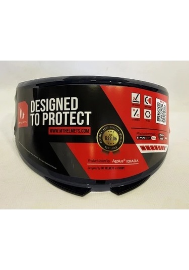 Mt Vizör Siyah Renk Kask Camı V-28b
