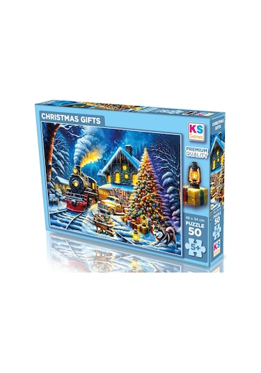 Ks Games 50 Parça Yılbaşı Hediyeleri Çocuk Puzzle - Kız Ve Erkek Çocuk - 5 Yaş Üzeri - 31751
