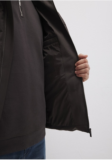 Mavi - Kahverengi Ceket 0110652-70219 Kahverengi