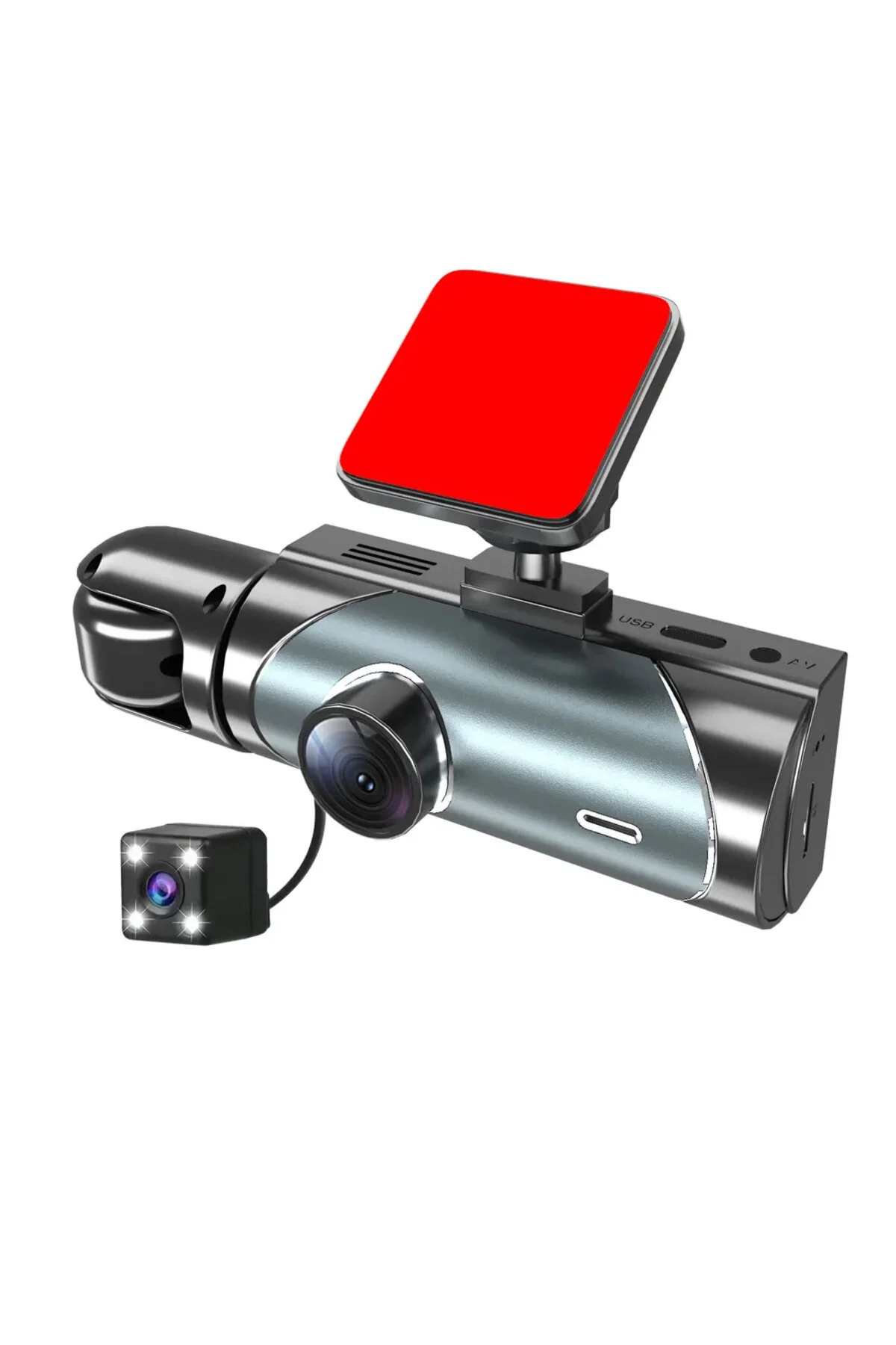 Geniş Açı 1080p Full Hd 3 Kameralı Wifi Hafıza Kartına Kayıtlı Araç Kamerası