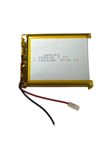 785060 3.7v 2800mah Li-polymer Pil Devreli/1.5a