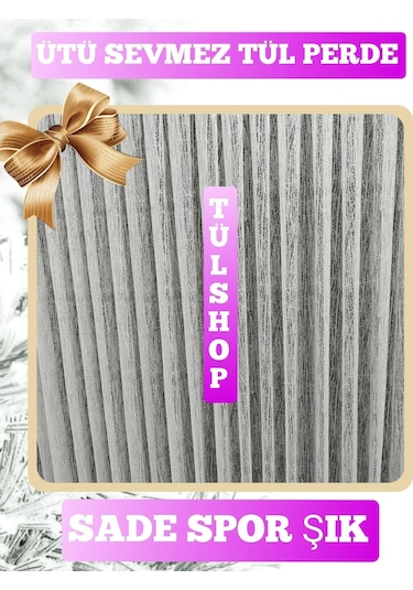 Tül Perde Spor Desenli Örme Tül Uygun Fiyatlı Ütü Sevmez Tül (309013537)