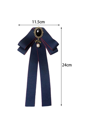 Homyl Şerit Papyon Broş Boyun Kravat Kokteyller Parti Mezuniyet Kırmızı İle Mavi Çok Renkli