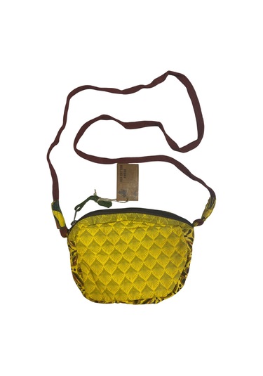 Vintage Salaş Renkli Küçük Boy Uzun Askılı Günlük Çapraz Postacı Omuz Çantası 22 Cm X 15 Cm Sarı