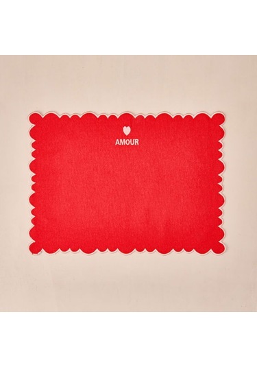 Evidea Soft Amore Amerikan Servis - Kırmızı - 30x50 Cm Kırmızı