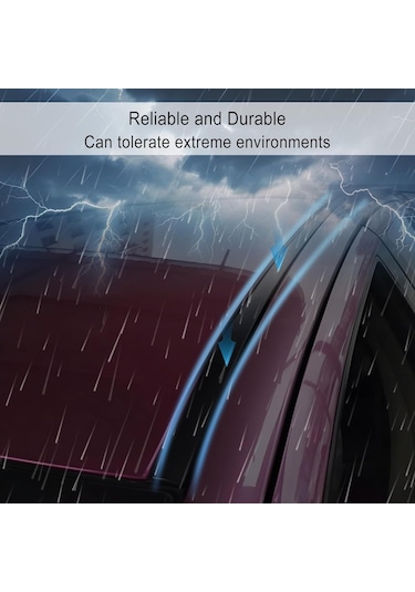 Gajeena Toyota Yaris Sedan 2007-2011 İçin Siyah Kauçuk Tavan Kenar Şeritleri Sol+sağ - Su Ve Çöp Engelleme, Dayanıklı Oto Aksesuarı