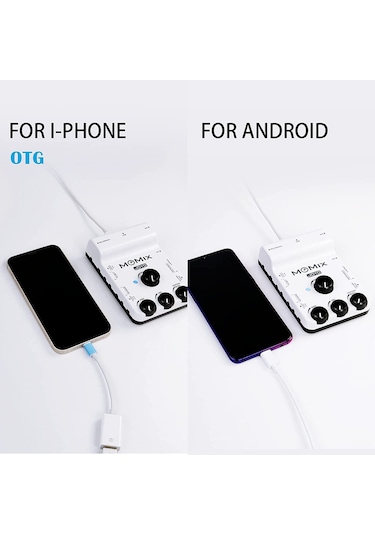Joyo Momix Usb Ses Arayüzü Xlr Mixer İos Type C Canlı Yayın
