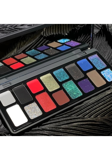 Dıkalu 16 Renk Göz Farı Paleti Profesyonel Kadın Makyaj Uzun Ömürlü İnci Parlak 08 01