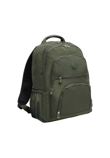 Honeybeeshop Yeşil Ordu Büyük Minimalist Spor Sırt Çantası Dayanıklı Nylon Laptop Tablet Bölmeli Yeşil Ordu