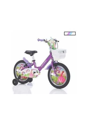 Corelli Lovely Kız Çocuk Bisikleti V 16 Jant Turkuaz Beyaz Çok Renkli