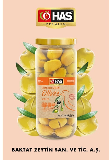Has Premium Kırma Yeşil Zeytin 500 G