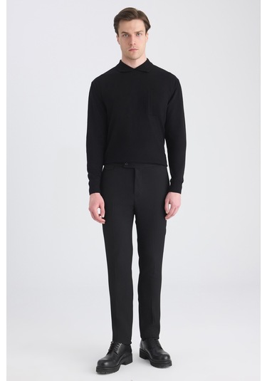 Twn Slim Fit Siyah Jogger Pantolon 5ec03kv30345m 001