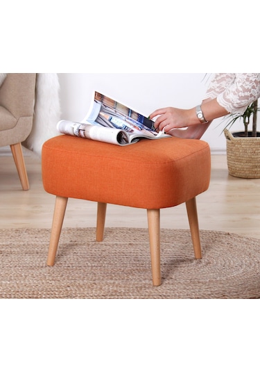 Lorencehome Parrot Puf -Turuncu / Lorence Home