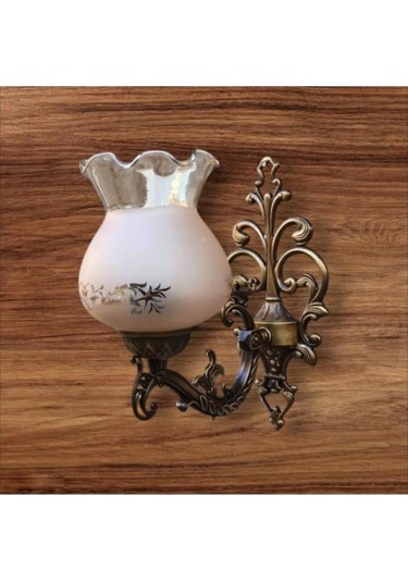 Tekli Elbe Aplik Eskitme Bal Rengi Camlı Kahverengi