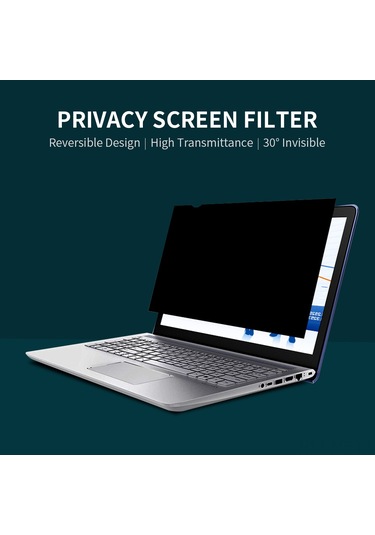 Mufunye 14" 16:9 Notebook Ekran Koruyucu Filtresi - İki Yönlü Kullanim: Pürüzsüz Ve Mat Yüzey - Gizlilik, Glaresız, Uv Engelleyici, Göz Koruma