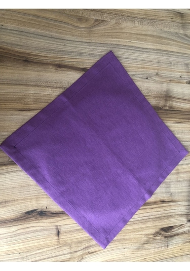 Mor Kumaş Peçete 6 Adet 40x40 Cm Çok Renkli