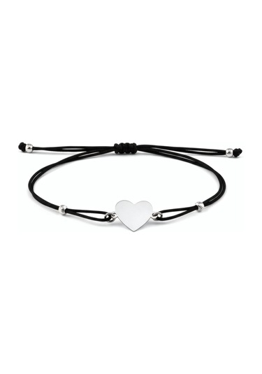 Kalp İpli Gümüş Bileklik - Gümüş Gümüş