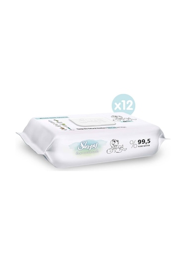 Sleepy Bio Natural Yenidoğan Islak Bebek Bakım Havlusu 12 x 40'lı 480 Yaprak