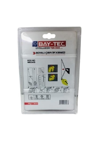 Bay-Tec Mk0410 Boyalı Çırpı İpi Seti Kırmızı 30 M 115 G
