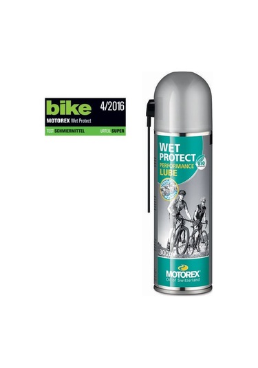 Motorex Wet Protect Islak Ortam Bisiklet Sprey Zincir Yağı 300ml Siyah - Kırmızı
