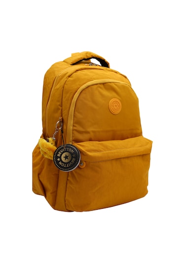 Krinkıl Su Geçirmez Kumaş Bevitton Hardal Okul Çantası 2200