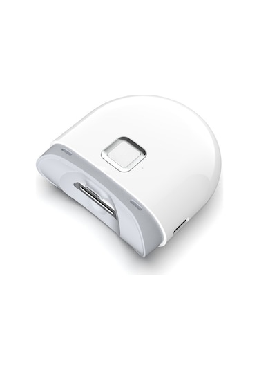 Pazly Otomatik Şarjlı Tırnak Makinesi - 2 Hızlı, Aydınlatmalı, Bebek & Yetişkin İçin Güvenli Beyaz