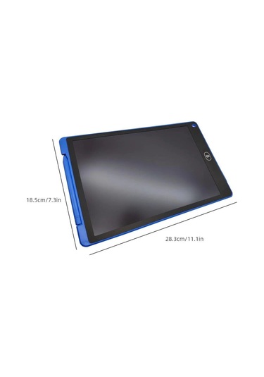 T12 Mavi Writing Tablet Lcd 12 Inç Dijital Kalemli Çizim Yazı Tahtası Beyaz
