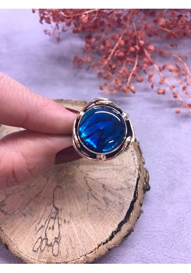 Okyanus Sedefi Gümüş Set 925 Ayar Doğal Taş