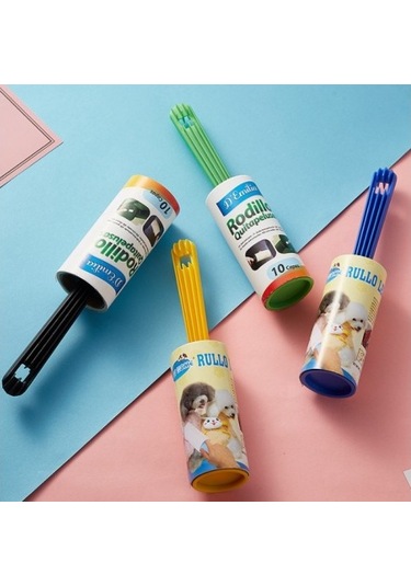 Büro Ev Ofis Yazlık Hijyeni İçin Yapışkanlı Tüy Kıl Saç Toz Toplayıcı Rulo Seti Diğer