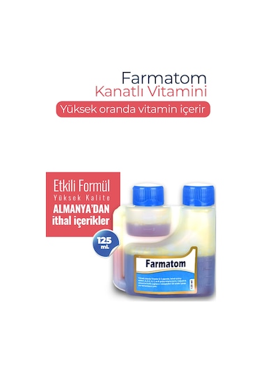 Munich Vet Farmatom Kanatlı Hayvanlar İçin Vitamin Desteği 125 ML