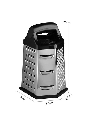 Pazly Taraflı Sebze Rende Paslanmaz Kutusu Gümüş Fonksiyonlu Çok Çelik Beyaz 6 - Oi Beyaz - Gümüş