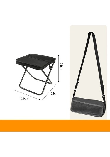 Açık Hava Eğlence, Kamp Ve Yürüyüş Katlanır Tabureler, Kolayca Siyah