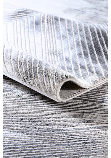 Safir 4071 Gri Uzun Ömürlü Yumuşak Polyester Halı Gri