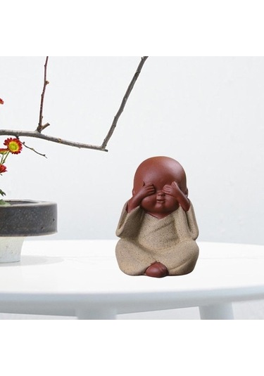 Pazly Zanaat Suntek Seçenek-4 Mini Masa Heykeli Dekoru Çay Buda Wq