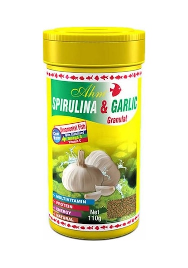 Ahm Marin Spirulina Garlic Sarımsaklı Ganül Yem 100 Ml