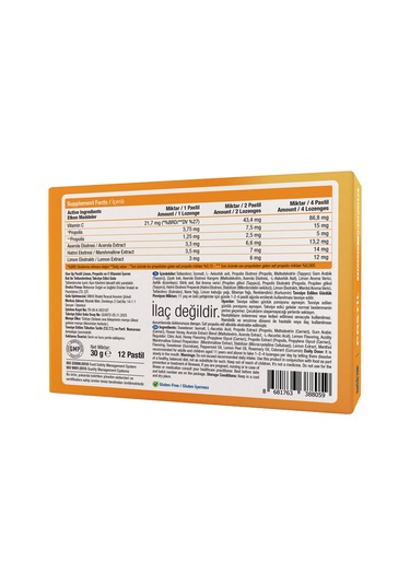 One Up Pastil Propolis + Limon 12 Pastil 3 Adet Ballı