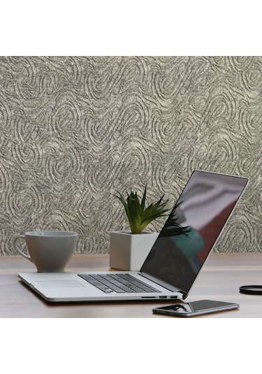 Tink 3d Kendinden Yapışkanlı Akustik Keçe Panel Dalgalı Desenli 52x98 Cm 2 Adet 1 M² Gri