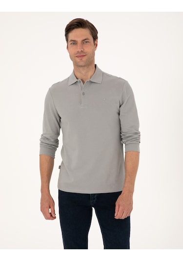 Pierre Cardin Erkek Gri Sweatshirt 50314048-vr024 Gri