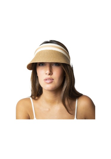 Hasır Vizör Şapka Uv Korumalı Siperlik Plaj Şapkası