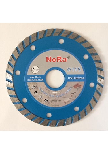 Nora 115 Mm Turbo Beton Mermer Granit Kesici Disk