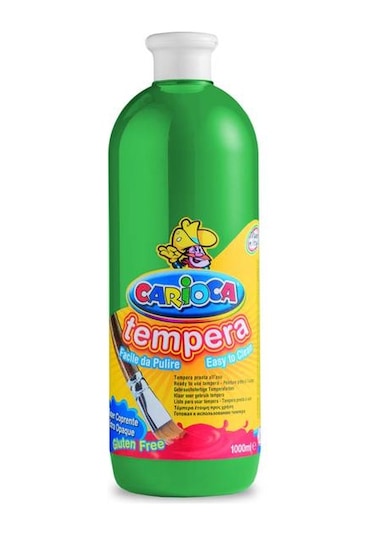 Carioca Tempera Yıkanabilir Poster Boya 1000 Ml. Zümrüt Yeşili