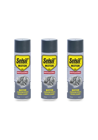 Selsil Susuz Motor Temizleme Spreyi 500 ML 3 Adet